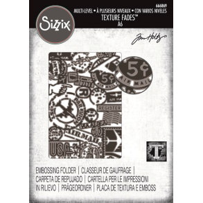 Sizzix / Tim Holtz - Embossingfolder - Vault - Airmail