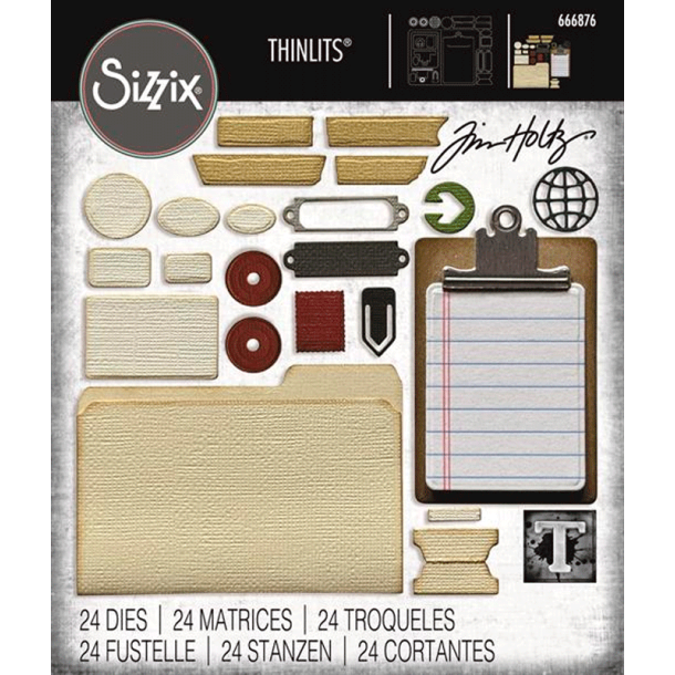 Sizzix / Tim Holtz - Thinlits die - Vault - Noteworthy