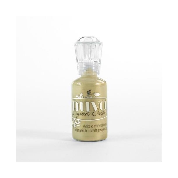 Nuvo crystal drops - pale gold