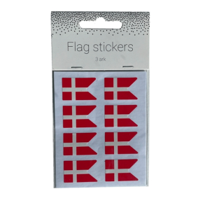 Flag Oblater/klistermrker - 3 ark/24 stk