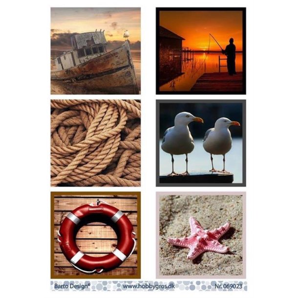 Barto Design - 3D ark - Strand & Havn tema - 069023