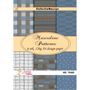 Felicita Design - Blok A4 - Maskuline m�nstre