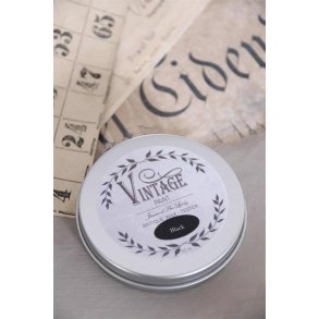 Vintage Paint - Voks - Sort - 40g