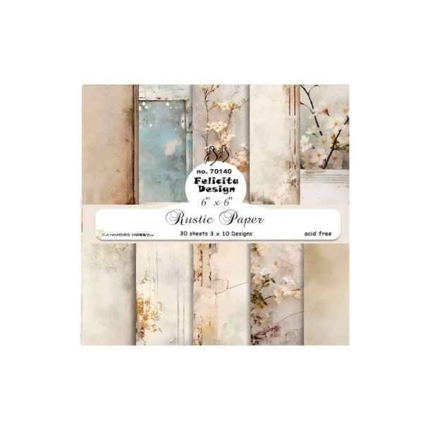 Felicita Design - Blok 6" - Rustic Paper / Rustik papir