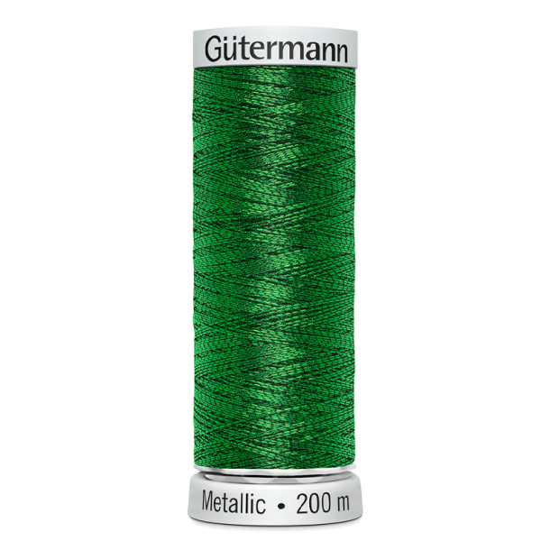 Gtermann - Maskinbroderitrd - Sulky Metallic - Poly - 200 m - Grn 7018