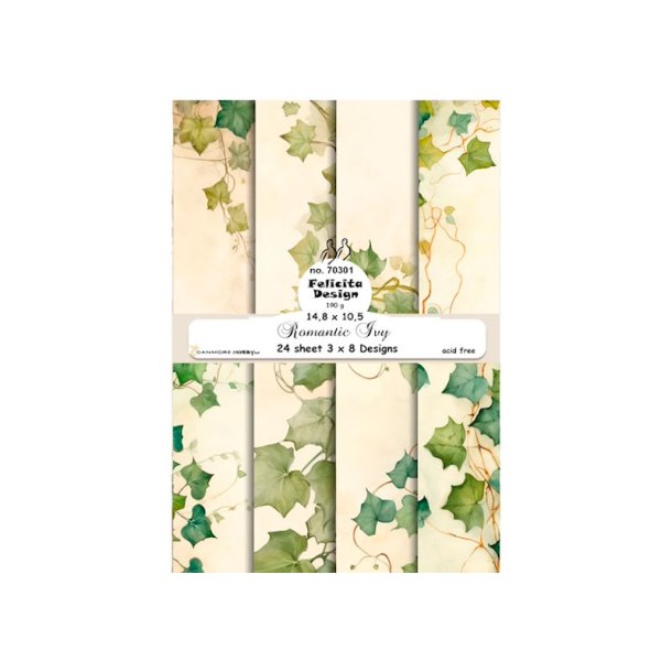 Felicita Design - Blok A6 - Romantic Ivy / Romantisk efeu
