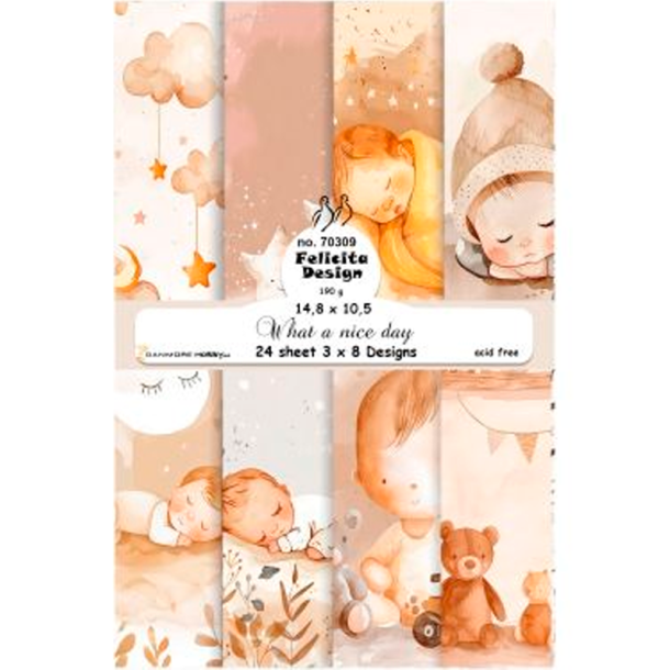 Felicita Design - Blok A6 - What a nice day / En dejlig dag