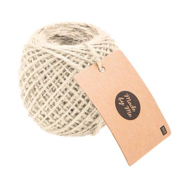 Made By Me - Jutesnor - Creme - 2 mm