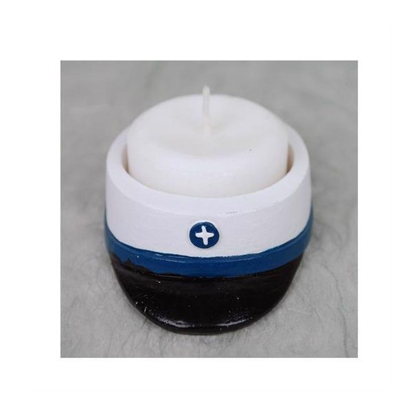 Studenterhue til fyrfadslys - bl