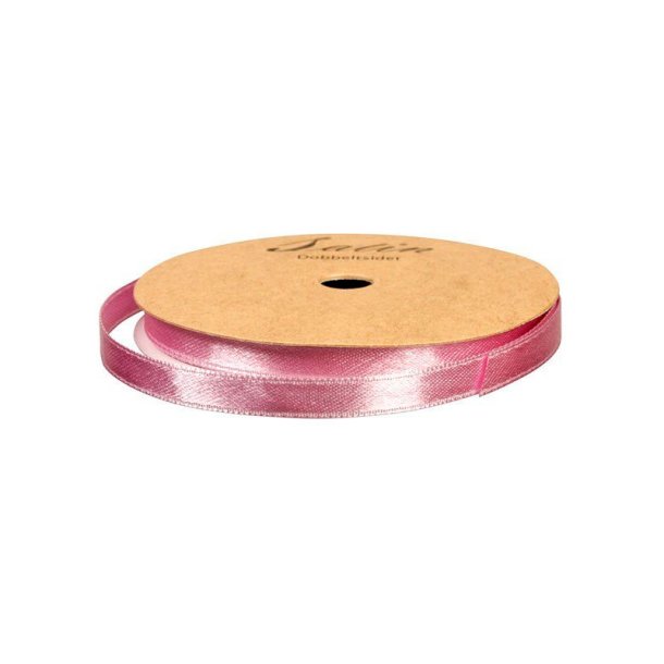 Satinbnd - 10m - 6mm - Lys Lilla