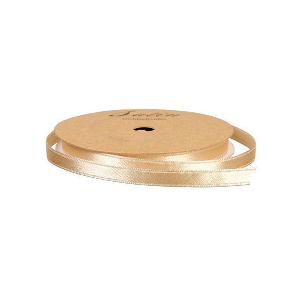 Satinbnd - 10m - 6mm - Creme