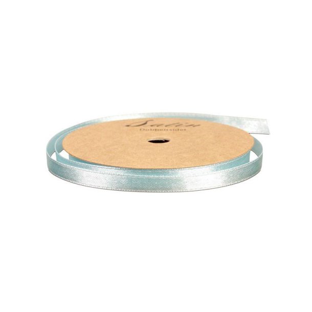 Satinbnd - 10m - 6mm - Lysebl