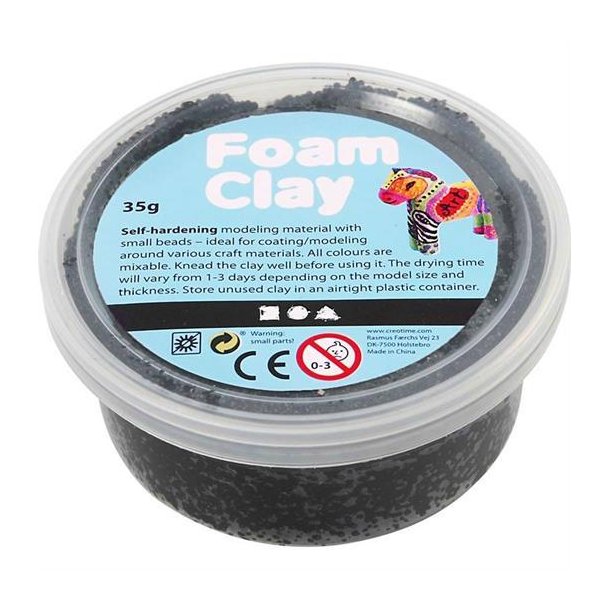 Foam Clay  - Sort, 35 g - 78920