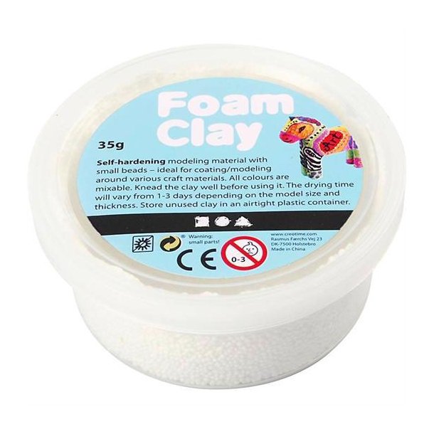 Foam Clay  - Hvid, 35 g - 78921