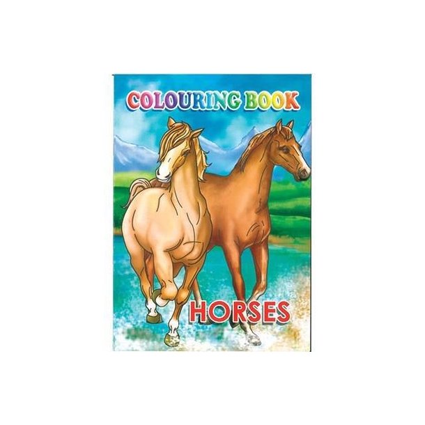 Malebog - Horses / Heste - 16 Sider - 789833
