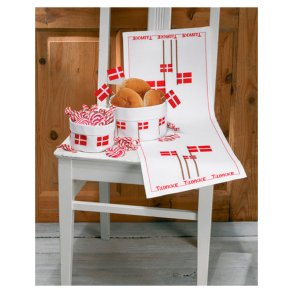 Broderi Kit - Lille kurv Flag - 13cm