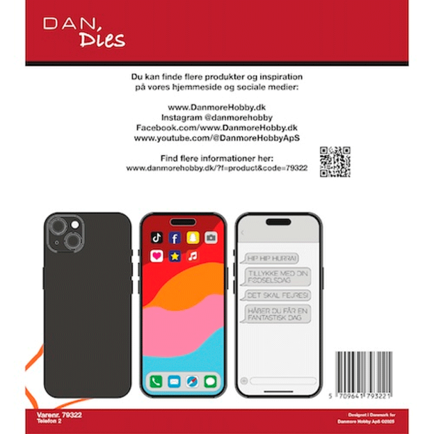 Dan Dies - Die - Mobiltlf m/ Tekster m.m - Stor