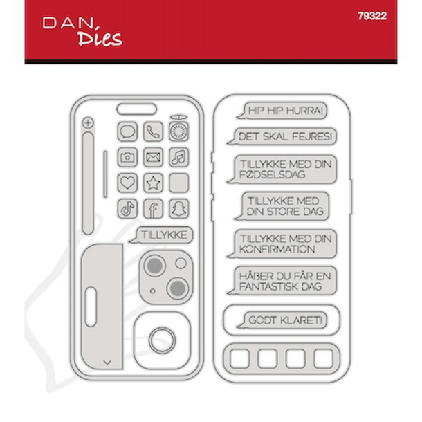Dan Dies - Die - Mobiltlf m/ Tekster m.m - Stor