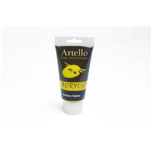 Artello Akrylmaling - 75 ml - Yellow Mid - 800312