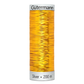Gtermann - Maskinbroderitrd - Sulky Sliver - Poly - 200 m - Guld 8007