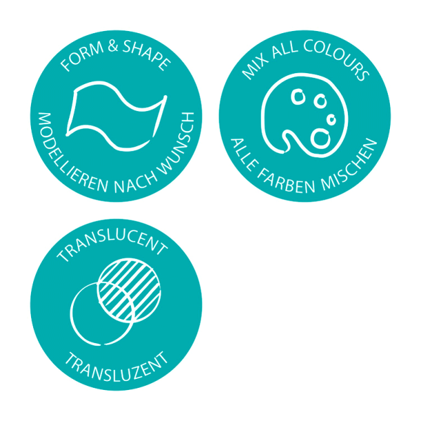 Fimo - Effect - Modellermasse - Translucent / Gennemsigtig hvid