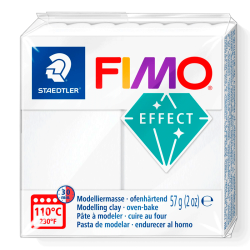 Fimo - Effect - Modellermasse - Translucent / Gennemsigtig hvid