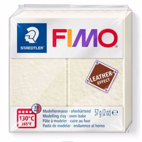 Fimo - Leather Effect - Modellermasse - 29 Ivory - Rhvid