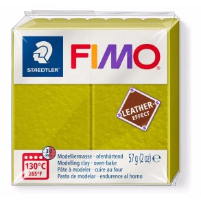 Fimo - Leather Effect - Modellermasse - 519 Olive / Olivengrn