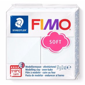 Fimo - Soft - Modellermasse - 0 White / Hvid