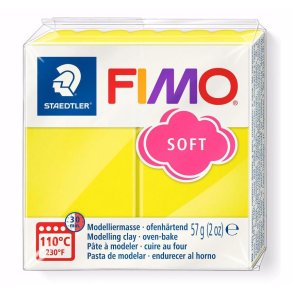 Fimo - Soft - Modellermasse - 10 Lemon / Gul