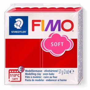 Fimo - Soft - Modellermasse - 2P Christmas Red / Rd