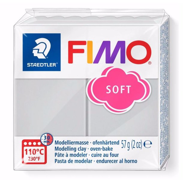 Fimo - Soft - Modellermasse - 80 Dolphin Grey - Gr