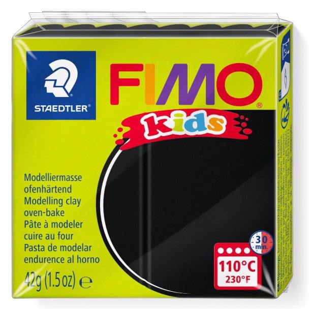 Fimo - Kids - Modellermasse - 9 Black / Sort