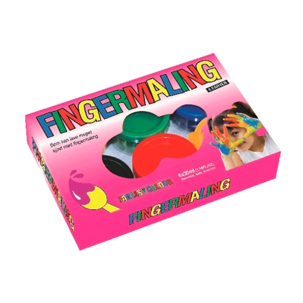 Fantasy Color - Fingermaling - 35ml - 6 farver