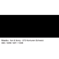 Marabu - Vindues Maling - Kontur Sort - 80ml