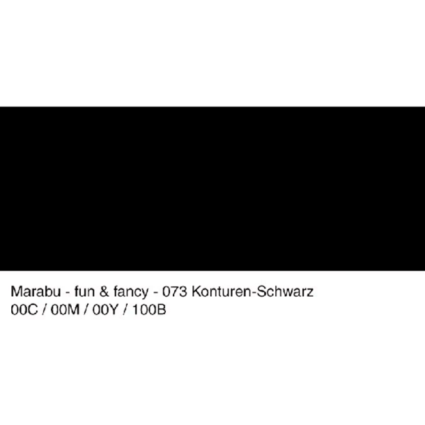 Marabu - Vindues Maling - Kontur Sort - 80ml
