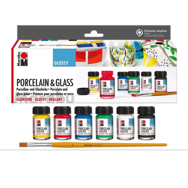 Marabu - Porceln Og Glas Maling - Start St - 6x15ml