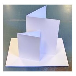 Kortbaser - Mini Slimcard - Hvidt Glittet - 7,5x15 cm