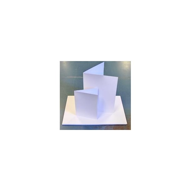 Kortbaser - Mini Slimcard - Hvidt Glittet - 7,5x15 cm