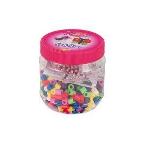 Hama Maxi Perler - 400 Stk  2 plader - Pink Dse - 8791