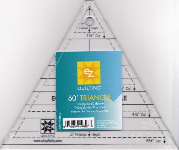 882670180A Darlene Zimmerman, 60° Triangle Ruler - 60° Trekant Lineal