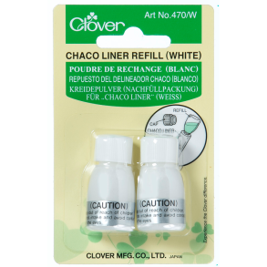 Clover - Skrdderkridt Refill - Hvid - 2 stk