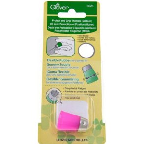 Clover Protect and Grip Thimble - Gummi Fingerb�l m. Metalspids