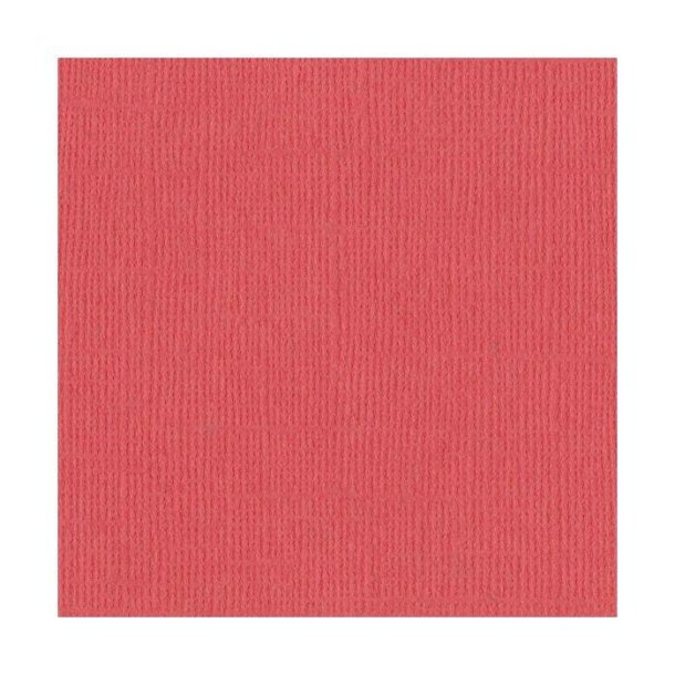 Bazzill Karton - Mono Canvas 12 x 12 - Flamingo - 309004