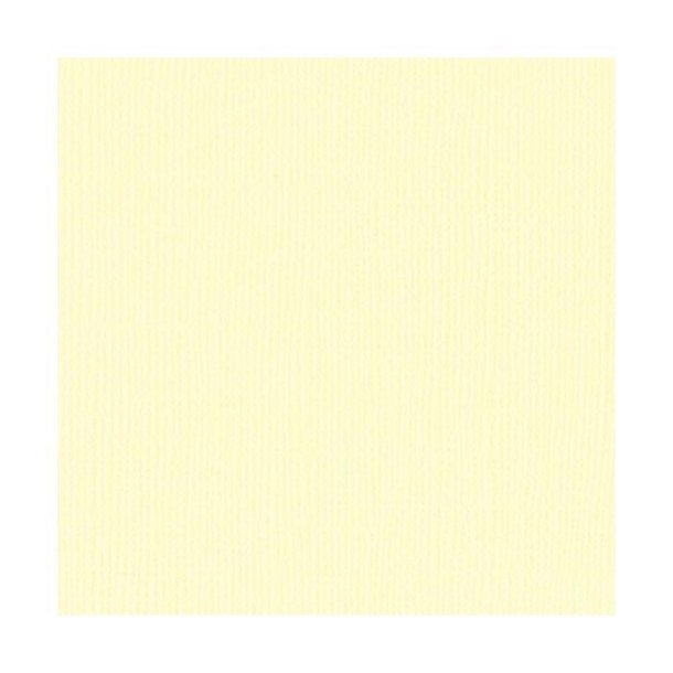 Bazzill Karton - Mono Canvas 12 x 12 - Butter Cream - 303621