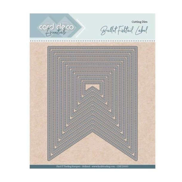Card Deco Essentials - Die - Fishtail Label / Rammer - CDECD0093