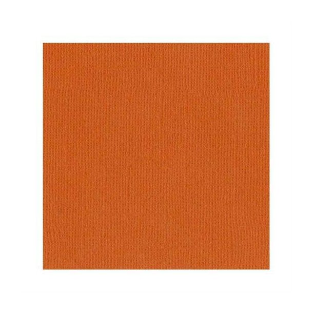 Bazzill Karton - Mono Canvas 12 x 12 - Bazzill Orange - 309041