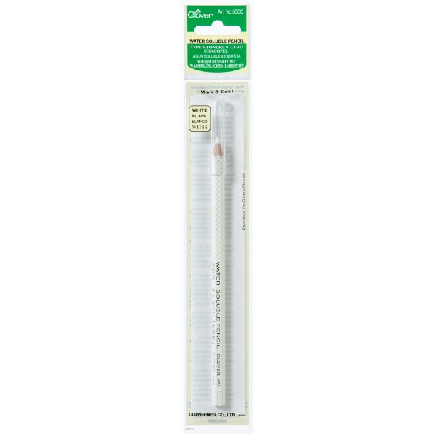 Clover - Water Soluble Pencil  Hvid