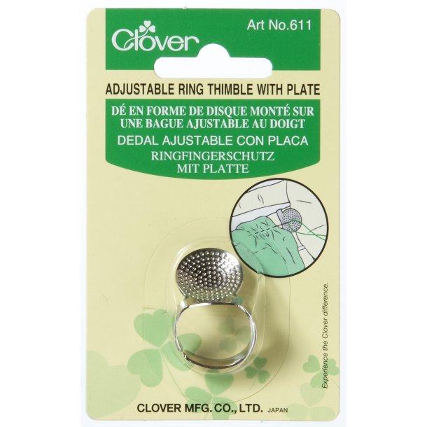 Clover - Ring Thimble With Plate