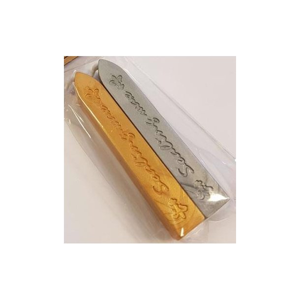 Voks Til Smeltning - Guld og Slv - 1x1x7cm - 34911